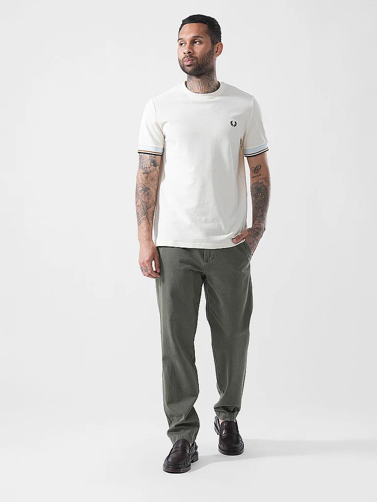 FRED PERRY T Shirt crème - vue 4